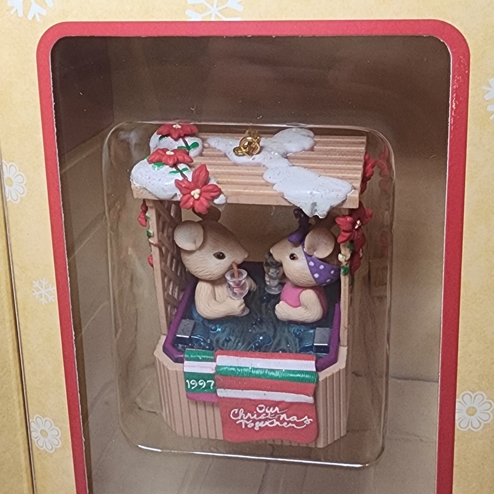 1997 Enesco Treasury Masterpiece Editions Bubbling With Cheer 278467 - Vintage